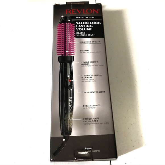 revlon heated silicone styling brush